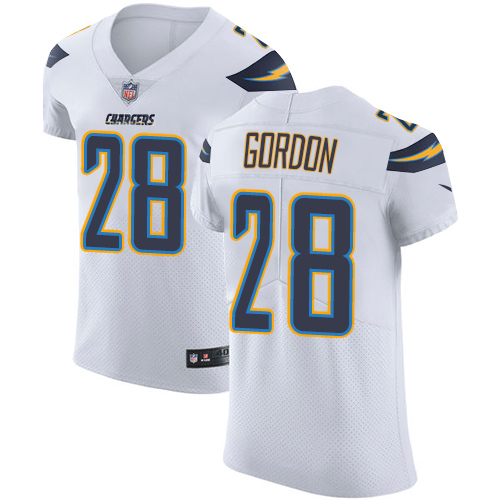 Nike Chargers #28 Melvin Gordon White Men's Stitched NFL Vapor Untouchable Elite Jersey